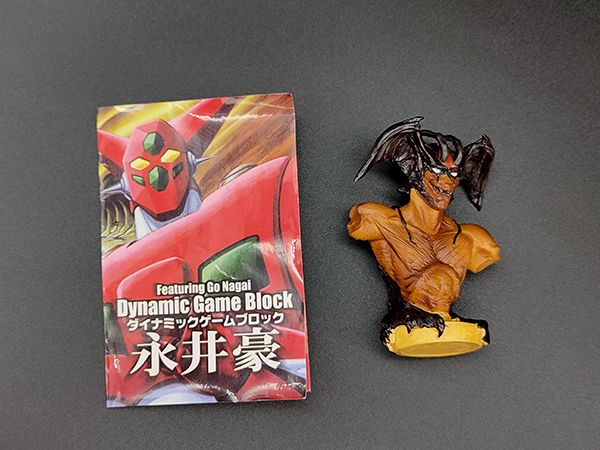 FIGUAX 永井豪 DYANMIC GAME BLOCK 03 惡魔人 胸像盒玩 中古品-C級 