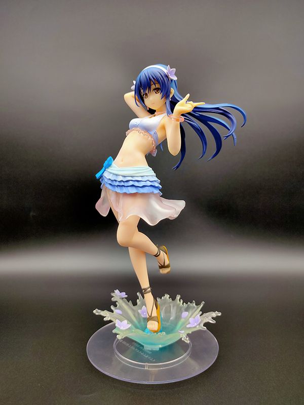 壽屋 love live! 1/8 PVC 園田海未 夏色笑容1,2,Jump Ver. 中古品-C級 