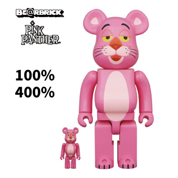 BE@RBRICK 100%&400% set PINK PANTHER Be@rbrick,庫柏力克,BEARBICK,藝術家,PINK PANTHER,聯名熊