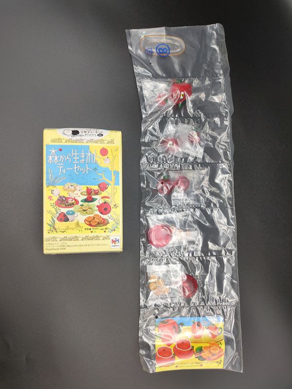 MEGAHOUSE 袖珍 來自森林的茶具 單售 8號 紅蘋果 茶具 透明 異色 食玩 盒玩 中古品-B級 