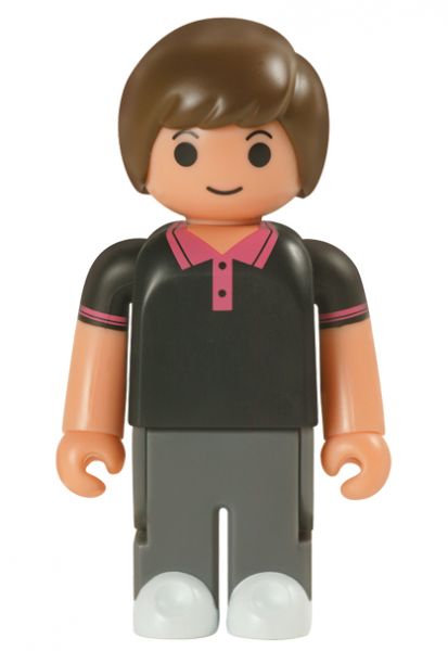 MEDICOM TOY BABEKUB  100% HMV 限定 BOY & GIRL 制服 男孩 女孩 吊卡 中古品-S級 