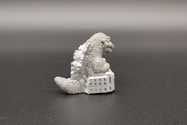 BANDAI 怪獸王俱樂部 哥吉拉 指偶 -初代 哥吉拉 與國會議事堂 1954年 中古品-C級 