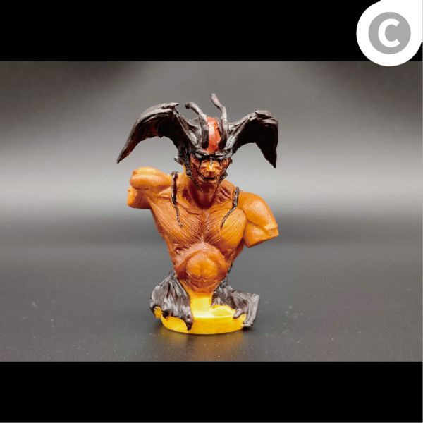 FIGUAX 永井豪 DYANMIC GAME BLOCK 03 惡魔人 胸像盒玩 中古品-C級 