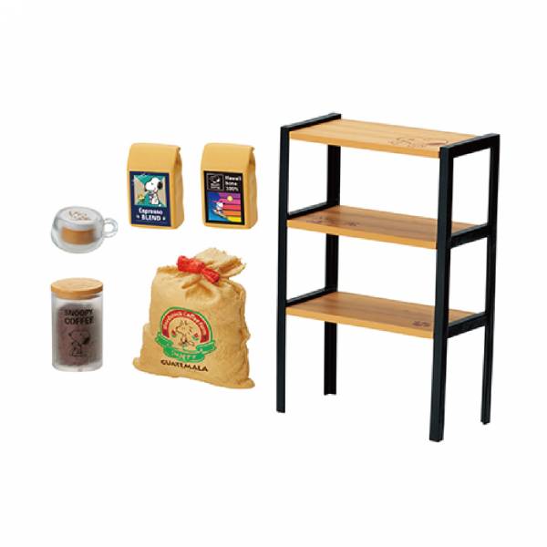 RE-MENT SNOOPY系列 史努比的烘焙咖啡坊Coffee Roastery café 一中盒 8入 