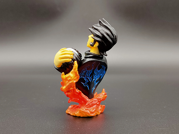 FIGUAX 永井豪 DYANMIC GAME BLOCK  惡魔人 01 不動明 胸像盒玩 中古品-C級 