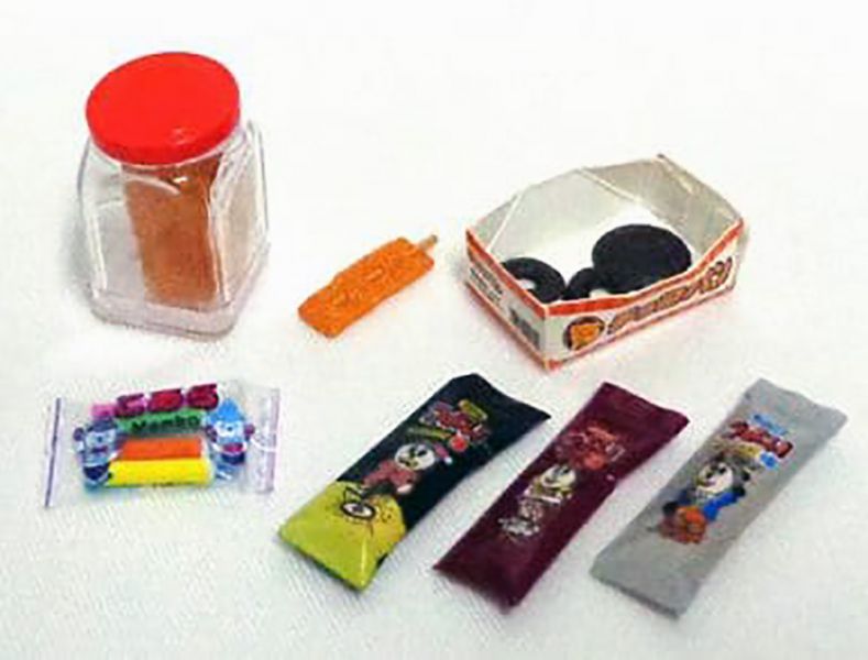 RE-MENT 袖珍系列 二丁目 糖果店 二丁目菓子 單售 1號 強力棒 麵包 食玩 盒玩 中古品-B級 