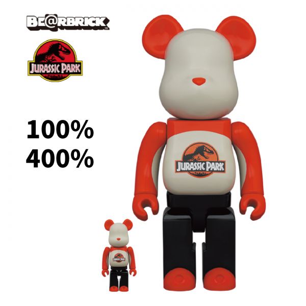 BE@RBRICK 100% & 400% JURASSIC PARK BE@RBRICK,100%,400%,JURASSIC,PARK