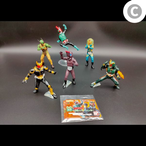BANDAI 假面騎士 Masked Rider 轉蛋 HG 19 必殺的騎士踢編 全6種 中古品-C級 