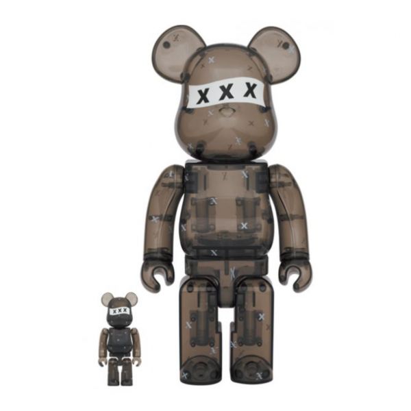 BE@RBRICK 100%&400% set GOD SELECTIONXXX BLACKCLEAR Be@rbrick,庫柏力克,BEARBICK,藝術家,聯名熊