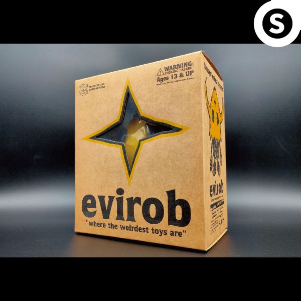 MEDICOM TOY evirob 牛角人 DEVILROBOTS 軍團新兵 黃頭黑身 WCC16紀念 300體限定 中古品-S級 