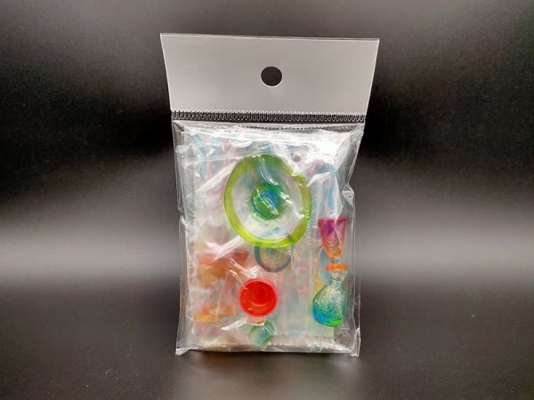 RE-MENT 袖珍系列 夢幻食器 餐具 單售 3號 琉球玻璃 食玩 盒玩 中古品-A級 