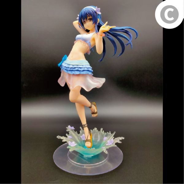 壽屋 love live! 1/8 PVC 園田海未 夏色笑容1,2,Jump Ver. 中古品-C級 