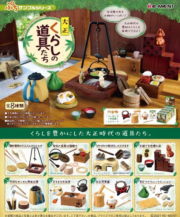 【RE-MENT】袖珍系列 大正年代的生活道具們 一中盒8入 