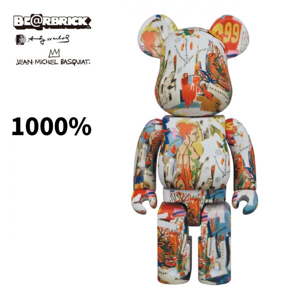 BE@RBRICK 1000% Andy Warhol x JEAN-MICHEL BASQUIAT #4 BE@RBRICK,400%,Andy,Warhol,,JEAN-MICHEL ,BASQUIAT,#4,庫柏力克,藝術家聯名,巴斯奇亞,安迪沃荷,四代聯乘,藝術大師,傳奇藝術,暴力熊