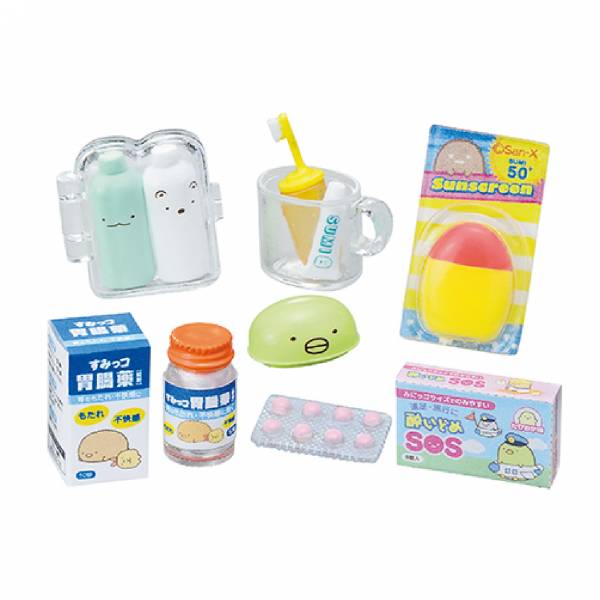 RE-MENT 角落生物系列 生活藥局 一中盒 8入 藥妝店,藥局