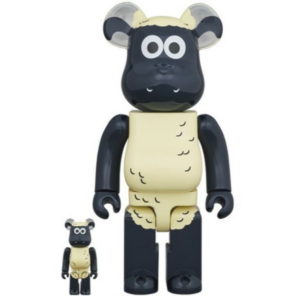 BE@RBRICK 100%&400% set Shaun 笑笑羊 Be@rbrick,庫柏力克,BEARBICK,藝術家,Shaun,聯名熊