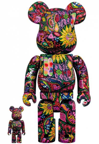 庫柏力克熊 BE@RBRICK 100%&400% set Psychedelic Paisley 迷幻佩斯利 
