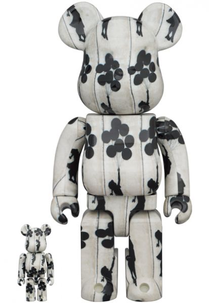 庫柏力克熊 BE@RBRICK 100%&400% set Flying Balloons Girl 氣球女孩 
