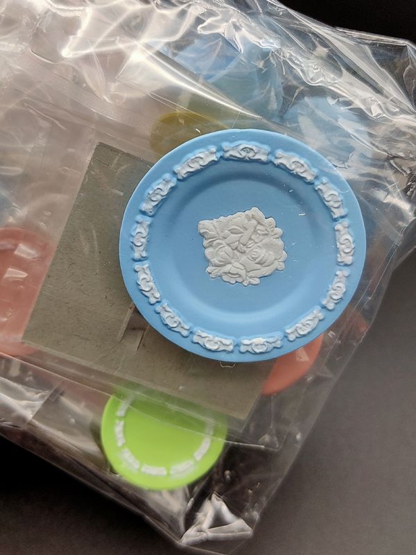 RE-MENT 袖珍系列 夢幻食器 餐具 單售 1號 歐式餐具 白玫瑰 食玩 盒玩 中古品-A級 