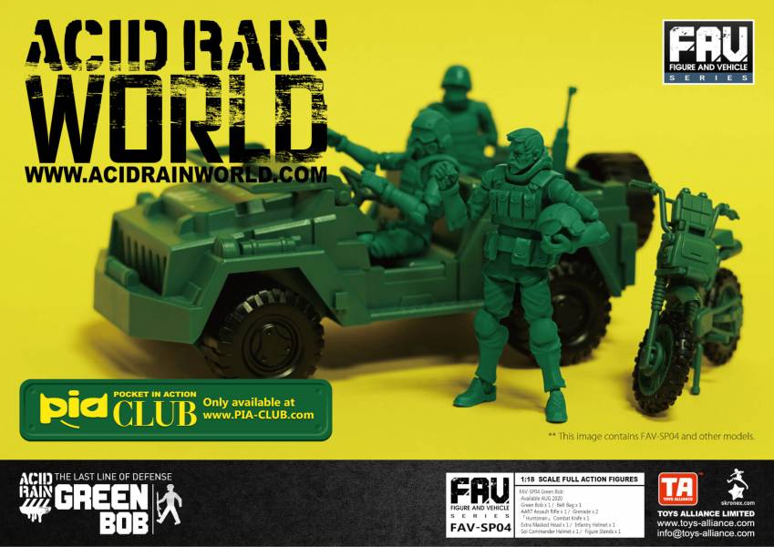 酸雨戰爭 FAV-SP04 綠BOB老兵 酸雨戰爭,劉斯傑,TOYS ALLIANCE ACID RAIN Preorder,可動公仔,酸雨,設計師公仔,遊戲,酸雨戰爭現貨,酸雨戰爭公鹿小隊,酸雨戰爭動畫,酸雨戰爭購買,酸雨戰爭介紹,酸雨戰爭wiki,香港設計師,綠BOB老兵,FAV-SP04