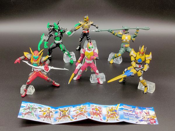 BANDAI 假面騎士 Masked Rider 轉蛋 HG 4 刀 劍 動作 姿勢 全6種 中古品-C級 