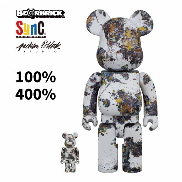 庫柏力克熊 BE@RBRICK 100%&400% Jackson Pollock Studio (SPLASH) BEARBRICK,潑墨,美國,抽象,藝術家,JacksonPollock,JacksonPollockStudio,SPLASH