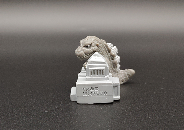 BANDAI 怪獸王俱樂部 哥吉拉 指偶 -初代 哥吉拉 與國會議事堂 1954年 中古品-C級 