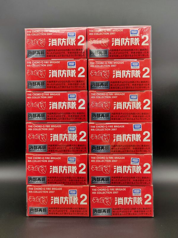 TAKARA CHORO Q  消防隊2 內部再現 阿Q車 迴力車 盒玩 一中盒 全12種 中古品-S級 