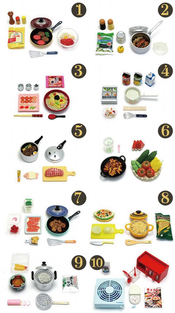 RE-MENT 袖珍系列 開心兒童 台所廚房 食玩 盒玩 全10種 中古品-B級 