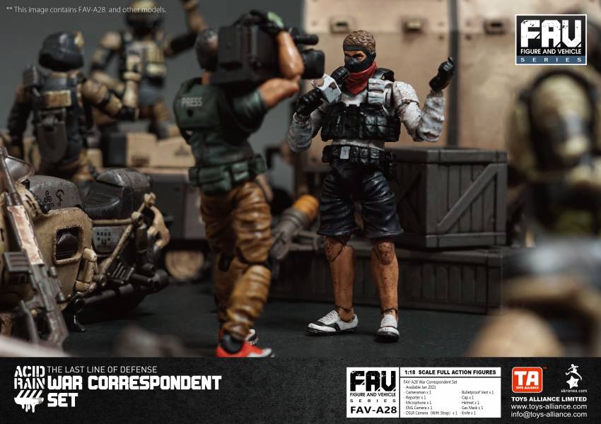 酸雨戰爭 FAV-A28 戰地記者套裝 War Correspondent Set 