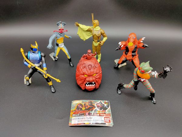 BANDAI 假面騎士 Masked Rider 轉蛋 HG 12 從地底而來的奇怪傢伙編  全5種 中古品-C級 