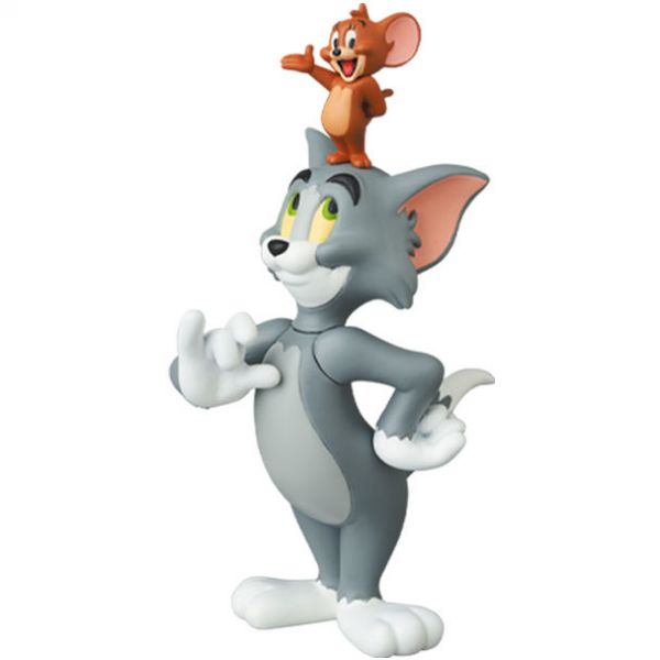 Medicom Toy 軟膠 UDF 湯姆貓與傑利鼠 JERRY on TOMS HEAD 