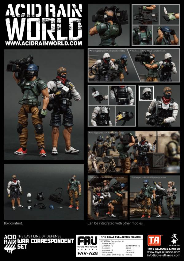酸雨戰爭 FAV-A28 戰地記者套裝 War Correspondent Set 