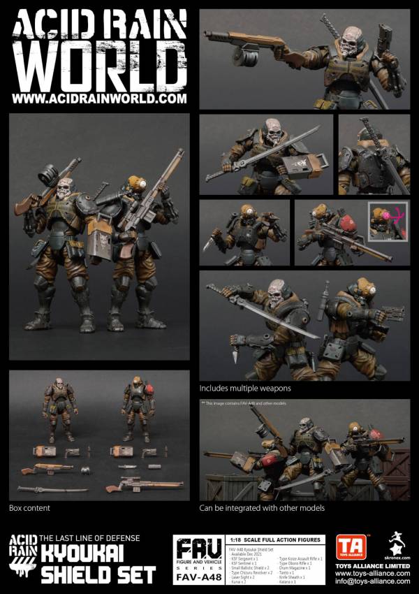酸雨戰爭 FAV-A48 境界部隊套裝 酸雨戰爭,劉斯傑,TOYS ALLIANCE ACID RAIN Preorder,可動公仔,酸雨,設計師公仔,遊戲,酸雨戰爭現貨,酸雨戰爭公鹿小隊,酸雨戰爭動畫,酸雨戰爭購買,酸雨戰爭介紹,酸雨戰爭wiki,香港設計師,FAV-A48,境界部隊套裝