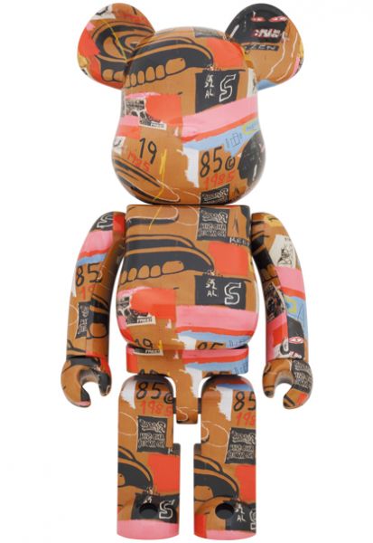 庫柏力克熊 BE@RBRICK 1000% 安迪·沃荷&米歇爾 巴斯奎特 #2 