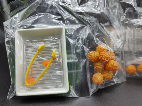 RE-MENT 袖珍系列 彩虹 餐點 單售 7號 融化 起司 炸丸子 食玩 盒玩 中古品-B級 