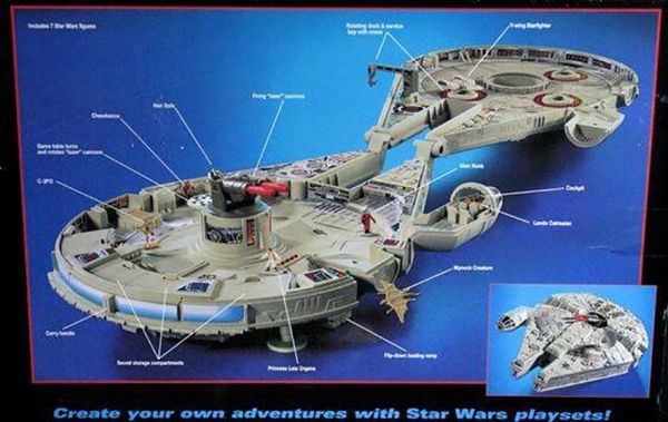 Micro machines 星際大戰 千年鷹號 微型場景 中古品-S級 