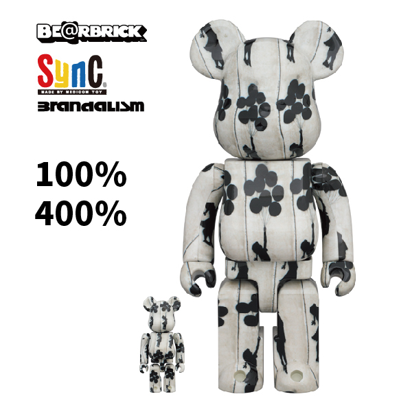 庫柏力克熊 BE@RBRICK 100%&400% set Flying Balloons Girl 氣球女孩 