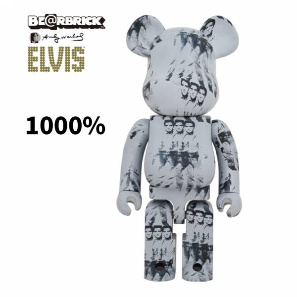 庫柏力克熊 BE@RBRICK 1000% Andy Warhols ELVIS PRESLEY 安迪·沃荷 搖滾之王 貓王 