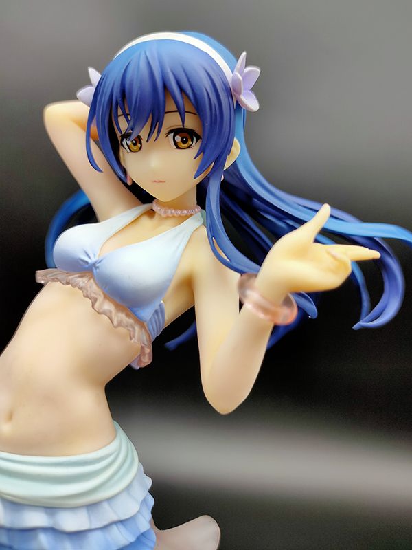 壽屋 love live! 1/8 PVC 園田海未 夏色笑容1,2,Jump Ver. 中古品-C級 
