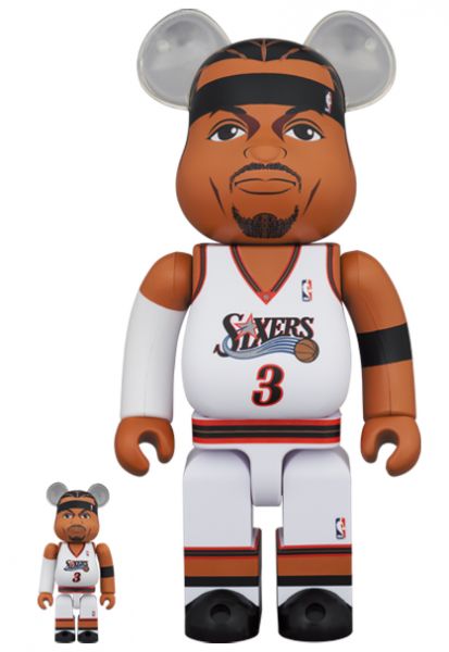 庫柏力克熊 BE@RBRICK 100%&400% set Allen Iverson(Philadelphia 76ers) 