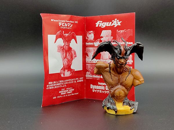 FIGUAX 永井豪 DYANMIC GAME BLOCK 03 惡魔人 胸像盒玩 中古品-C級 