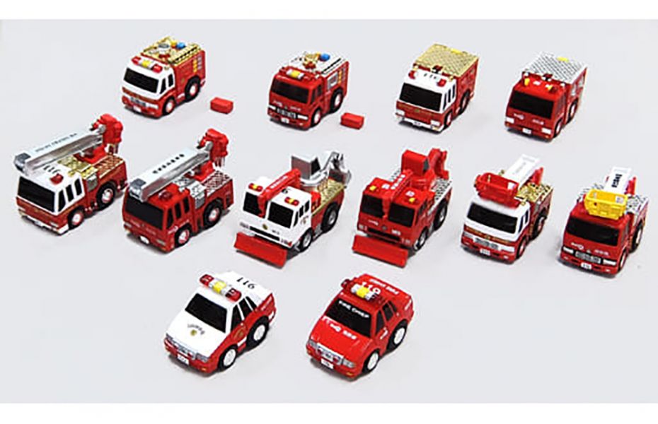TAKARA CHORO Q  消防隊2 內部再現 阿Q車 迴力車 盒玩 一中盒 全12種 中古品-S級 
