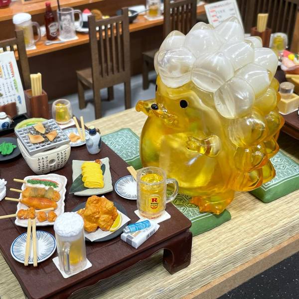 【HOBBY TOY】Go Art BUN 酒吞刺蝟Sofubi 啤酒款通販限定版 