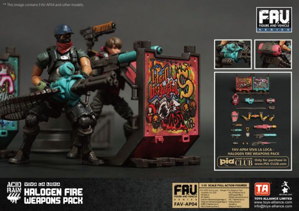 酸雨戰爭 FAV-AP04 縱情狂歡 霓虹武器包 Viva la Loca Halogen Fire Weapons Pack 