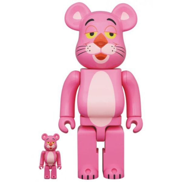 BE@RBRICK 100%&400% set PINK PANTHER Be@rbrick,庫柏力克,BEARBICK,藝術家,PINK PANTHER,聯名熊