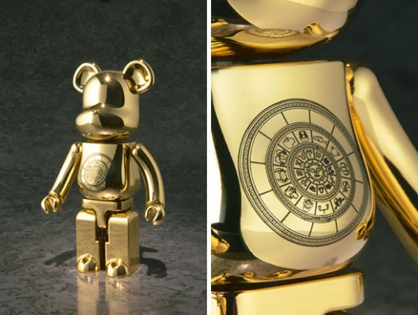 MEDICOM TOY 庫柏力克BEARBRICK 200% 超合金聖闘士星矢十二宮黄金聖衣Ver. 限定中古品-S級- HobbyToy 哈玩具