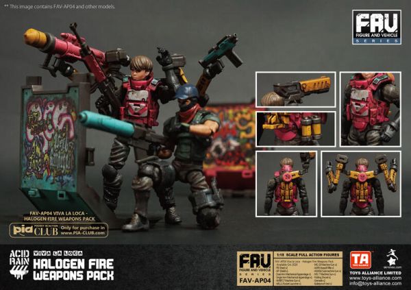 酸雨戰爭 FAV-AP04 縱情狂歡 霓虹武器包 Viva la Loca Halogen Fire Weapons Pack 