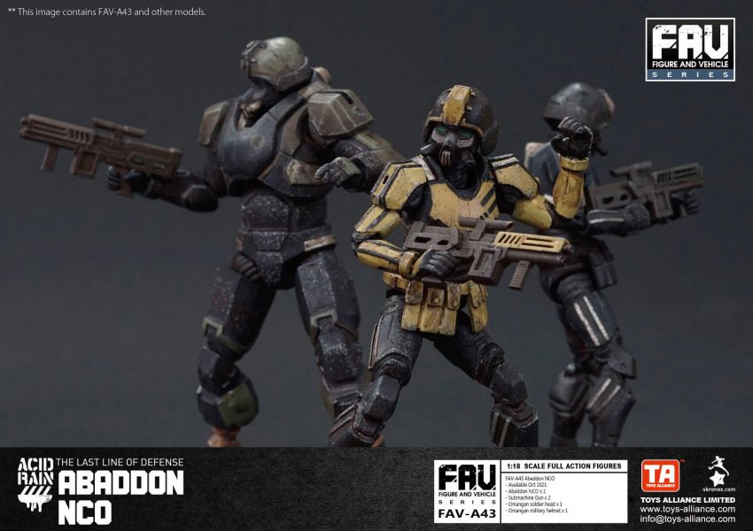 酸雨戰爭 FAV-A43 Acid Rain 地獄士官 酸雨戰爭,劉斯傑,TOYS ALLIANCE ACID RAIN Preorder,可動公仔,酸雨,設計師公仔,遊戲,酸雨戰爭現貨,酸雨戰爭公鹿小隊,酸雨戰爭動畫,酸雨戰爭購買,酸雨戰爭介紹,酸雨戰爭wiki,香港設計師,FAV-A43, Acid Rain,地獄士官