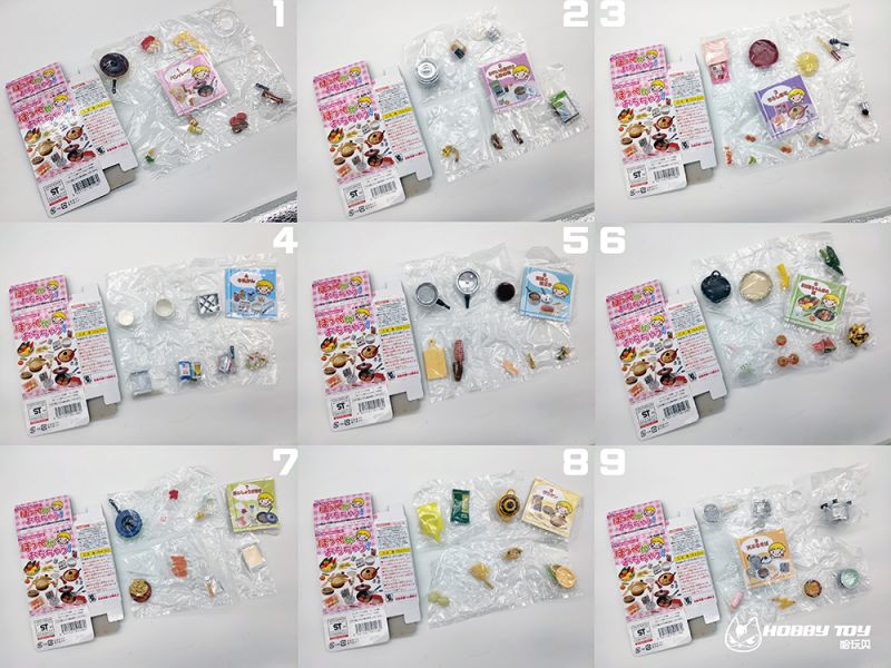 RE-MENT 袖珍系列 開心兒童 台所廚房 食玩 盒玩 全10種 中古品-B級 